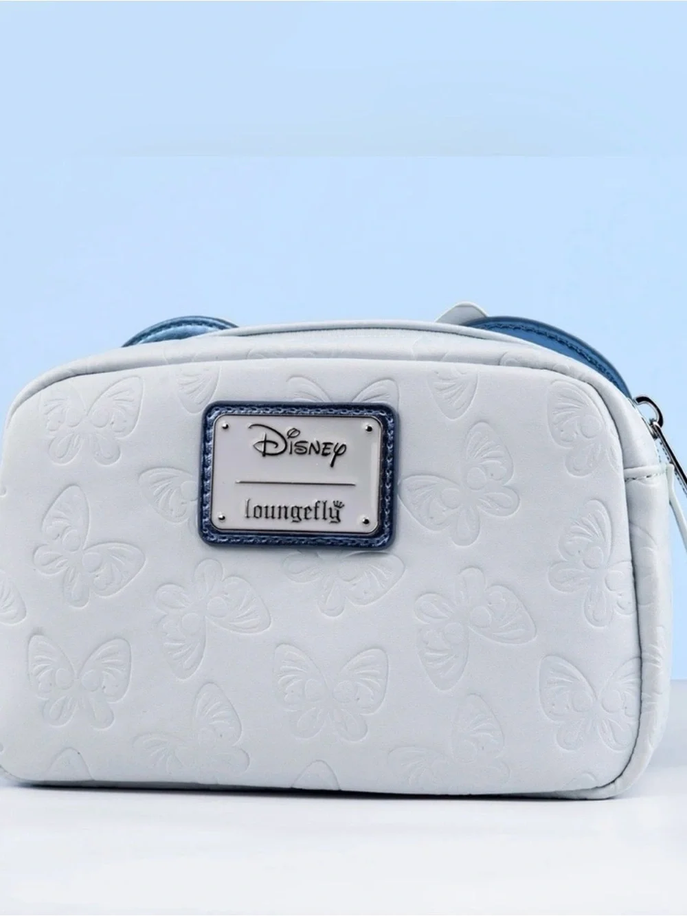 Loungefly x Disney Minnie Mouse Blue Butterfly Cosmetic Bag Pouch new with tags
